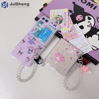 Jusheng เคสโทรศัพท์มือถือแฟชั่น สําหรับ Samsung Z Flip5 Z Flip4 Z Flip3