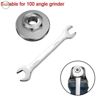 GORGEOUS~Angle Grinder Nuts For Angle Grinder Chuck Hex Nut Set Locking Plate Silver