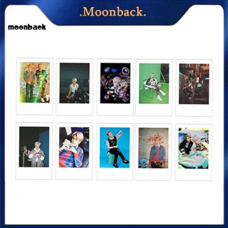 &lt;moonback&gt; กระดาษโลโม่การ์ด ทรงสี่เหลี่ยมผืนผ้า สําหรับสํานักงาน 10 ชิ้น