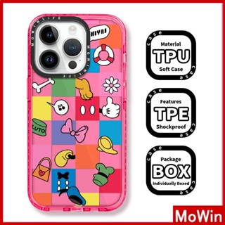 Mowin - เข้ากันได้สำหรับ เคสไอโฟน เคสไอโฟน11 เคส iphone 11เคสไอโฟนเคสนิ่มเคสใสหนากันกระแทกป้องกันกล้องกรอบสีชมพูแฟชั่นตารางสีเข้ากันได้กับ iPhone 13 Pro Max 12 Pro Max 11 XR XS 7 8