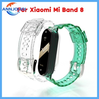 Ann สายนาฬิกาข้อมือ ระบายอากาศ กันเหงื่อ ปรับได้ สําหรับ Mi Band 8