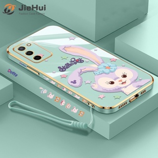 Jiehui เคสโทรศัพท์มือถือ ลายการ์ตูนน่ารัก พร้อมสายคล้อง สําหรับ Samsung A02=M02 A02S M02S F02S A03S 164.2 นิ้ว A03 Core A04 A04e A04S A7 2018