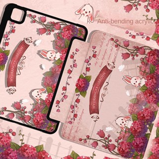 เคสอะคริลิค ลายกระต่าย กันงอ สําหรับ iPad 10th Gen 10.9 2022 2021 10.2 นิ้ว 9th Gen 8th 7th Gen Air5 iPad Pro 10.9