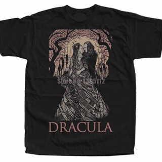 YF41 เสื้อยืดแขนสั้น พิมพ์ลายโปสเตอร์ภาพยนตร์ Dracula Chrisher Lee สไตล์ฮิปฮอป สตรีท สําหรับผู้ชาย