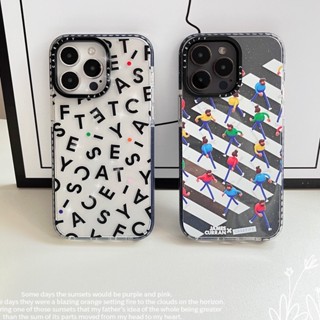 【Life Direction English letter】Casetify เคสโทรศัพท์มือถือแบบนิ่ม TPU ใส ลายตัวอักษรภาษาอังกฤษ สําหรับ iPhone 14 Pro max 14 Pro 13 Pro max 12 Pro max 11 11Pro max 12