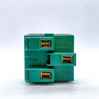NANO เต้ารับสากล Universal ขนาด 2 ช่อง ปลั๊กสากล