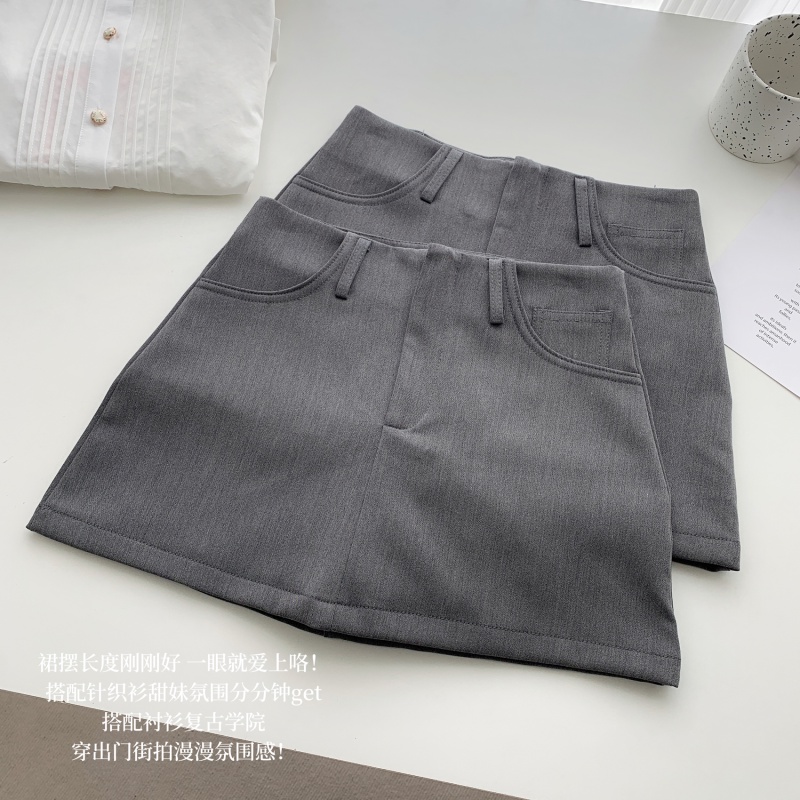 กระโปรงทรงเอ เอวสูง ทรงสลิมฟิต แฟชั่นสําหรับผู้หญิง - รูปที่ 6