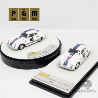 โมเดลรถยนต์ PGM 1:64 Classic Vehicle 356 Martini Diecast ของเล่นสําหรับเด็ก