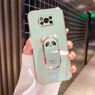 เคสโทรศัพท์มือถือ แบบบางพิเศษ ลายหมีแพนด้า หรูหรา สําหรับ Xiaomi POCO X3 Pro POCO X3 NFC X3 GT POCO F3 Pro POCO F3 GT