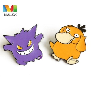 Jenniferdz เข็มกลัดโลหะ ลายการ์ตูนโปเกม่อน Psyduck Genger Lapel Pins