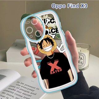 เคส OPPO Find X3 Pro 5G F5 Plus F5 Youth F7 F9 F11 Pro เคสโทรศัพท์มือถือ แบบนิ่ม ลายการ์ตูนลูฟี่ กันกระแทก ป้องกันกล้อง