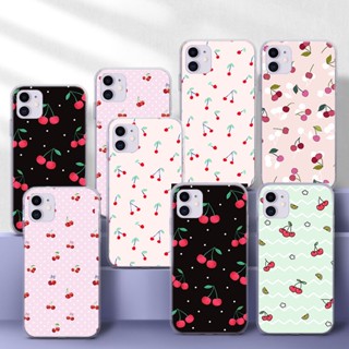 เคสโทรศัพท์มือถือแบบนิ่ม TPU ใส ลายเชอร์รี่ 49A สําหรับ Samsung A21S A22 A22S A30S A32 A40S M30 A42 A5 A50 A50S