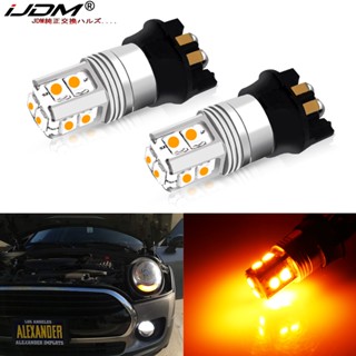 Ijdm หลอดไฟเลี้ยว LED PWY24W 12V สีเหลืองอําพัน สําหรับ Audi A3 A4 A5 Q3 BMW i3 MINI Cooper F55 F56 Mercedes GLK