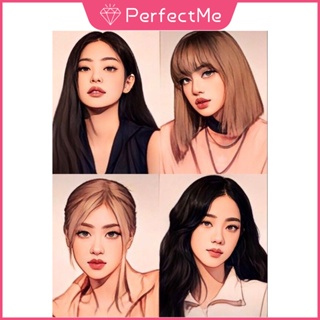 [PM] ภาพวาดปักเพชร ทรงกลม ลายการ์ตูน BLACKPINK Idol 5D ขนาด 30x40 ซม. Diy สําหรับตกแต่งผนังห้องนอน