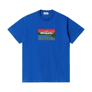 เสื้อยืดผ้าฝ้ายพิมพ์ลายLivefolk - Scenery Blue T-Shirt