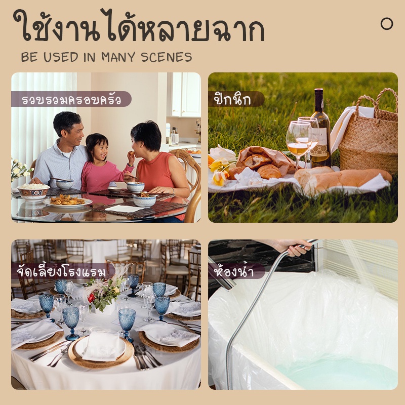 พลาสติกคลุมเฟอร์นิเจอร์กันฝุ่น พลาสติกใส ทาสี ล้างแอร์ เครื่องใช้ ผ้าปูโต๊ะ BLW ผ้าปูโต๊ะใช้แล้วทิ้ง กันฝนกันฝุ่น - รูปที่ 7