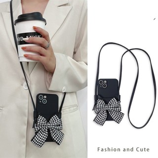 Fashion Checkered Bow Card Holder Bag Phone Case for Reno 8T 8 7 9 6 5 4 3 Pro 8z 7z 6z 5z 4z 2z 2 Z Reno9 Reno8 Reno7 Reno6 Reno5 Reno4 Reno3 Reno2 Renoz Reno8z Soft Cover