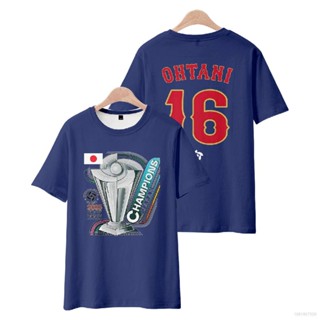 เสื้อกีฬาเบสบอลแขนสั้น คอสเพลย์ 16 OHTANI 3D พลัสไซซ์ แฟชั่นญี่ปุ่น