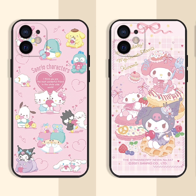 เคส Huawei Y9 2019 เคส Huawei Y6 2019 Y7 2019 Y6 Pro 2019 Y7 Pro 2019 เคสป้องกันโทรศัพท์มือถือ Sanrio kitty kuromi case