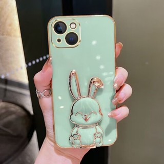 เคสโทรศัพท์มือถือแบบนิ่ม TPU ลายกระต่าย สีเขียวอ่อน สําหรับ Xiaomi CC9E A3 CC9 10T Redmi note 7 8 9 9S 10 11 PRO