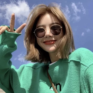 Roselife แว่นตากันแดด UV400 กรอบโลหะ ทรงกลม สีทอง สไตล์เกาหลี เรโทร หรูหรา แฟชั่น สําหรับผู้หญิง และผู้ชาย