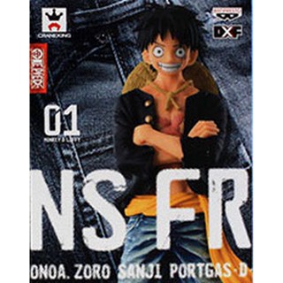 Luffy Special Color ของแท้ JP แมวทอง - Jeans Freak Banpresto [โมเดลวันพีช]