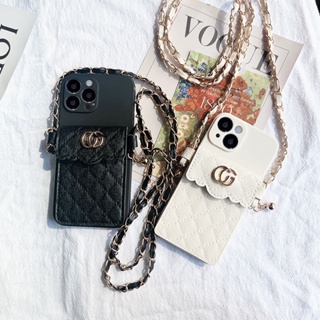 Fashion Crossbody Card Bag Soft Phone Case for Samsung Galaxy A14 A04 A04s A04E A34 A54 A53 A52 A72 A73 A42 A32 A33 A22 A23 A24 A13 A12 A03 A03S A02 A02S A71 A01 with LanyardCover