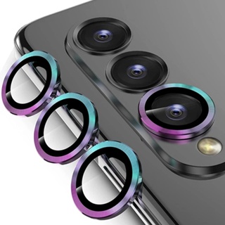 Metal Ring Tempered Glass Camera Lens Protector Case for Samsung Galaxy Z Fold 4 Z ZFold Fold4 Back Cover