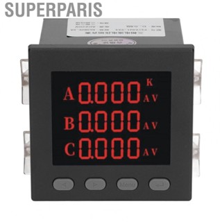 Superparis 3 Phase AC220V Voltage Current Tester Digital Display for Machine Equipment Ammeter Voltmeter Voltage Current