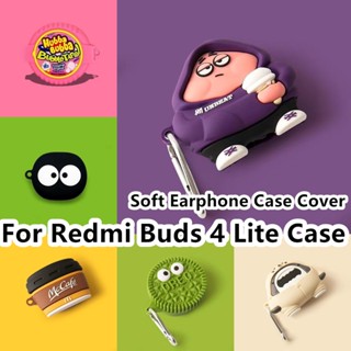 พร้อมส่ง! เคสหูฟัง แบบนิ่ม ลายการ์ตูนพายสีม่วง สําหรับ Redmi Buds 4 Lite Redmi Buds 4 Lite