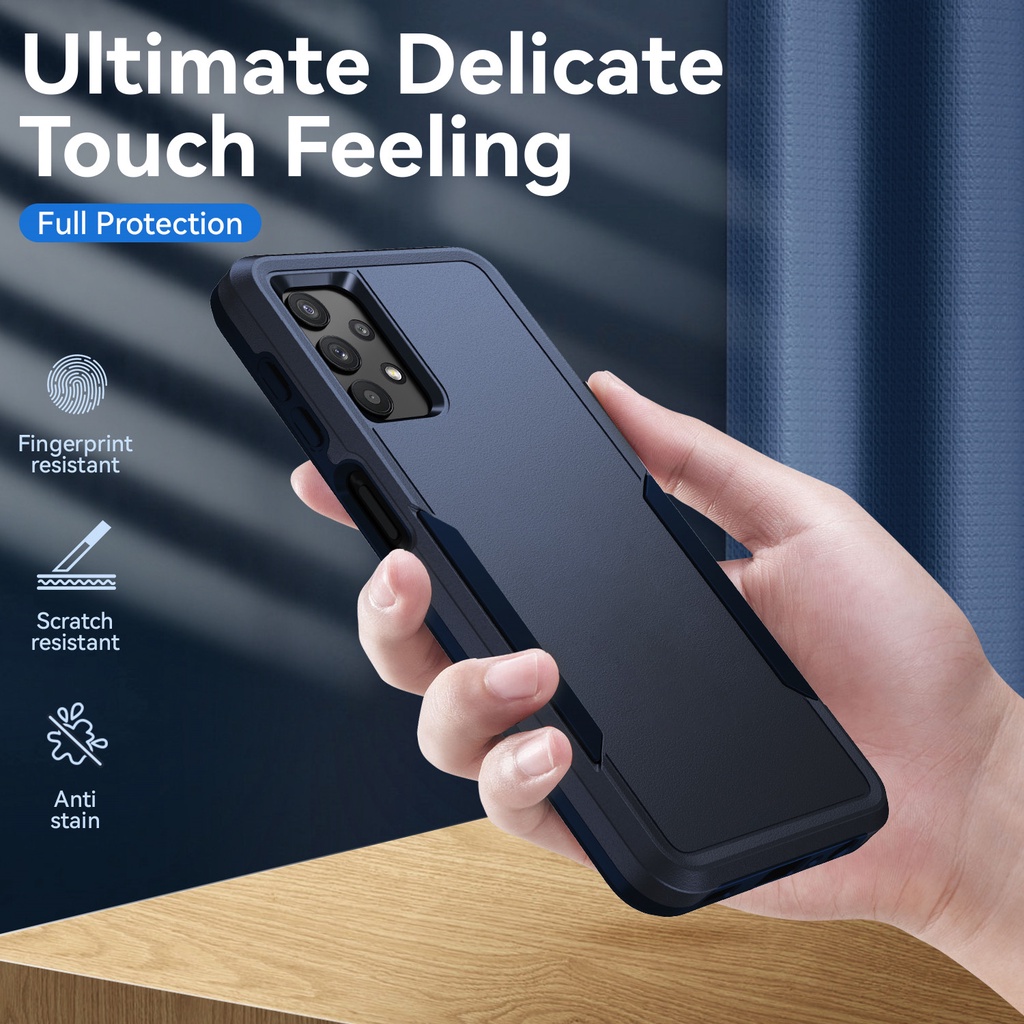 Samsung Galaxy A32 4G A13 A14 A54 A53 A73 A72 A52 5G Anti-Drop Casing Non-Slip Protective Phone Cover Armor Cases