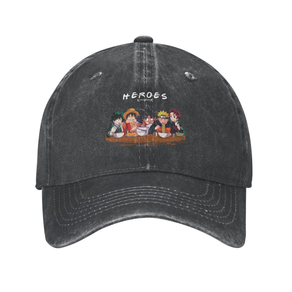 การปรับแต่งส่วนบุคคล Her0Es Friends Naruto Dem0N Slayers One Piece Anime Shade Snapback Cap