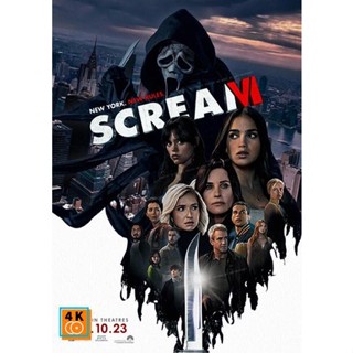 หนัง DVD ออก ใหม่ Scream VI (2023) หวีดสุดขีด 6 (เสียง ไทย /อังกฤษ | ซับ ไทย/อังกฤษ) DVD ดีวีดี หนังใหม่