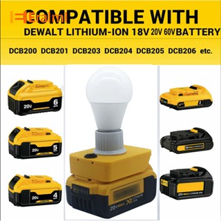 Eralml หลอดไฟ Led E27 แบบพกพา 700lm กันลื่น สําหรับแบตเตอรี่ลิเธียม Dewalt 18v 20v Dcb Series