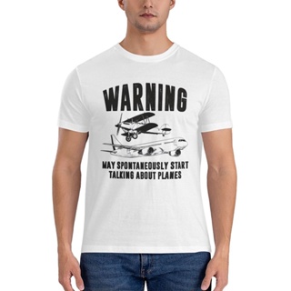 ใหม่ล่าสุด เสื้อยืด ผ้าฝ้าย พิมพ์ลาย May Spontaneously Start Talking About Planes Spotting Aero สําหรับผู้ชาย