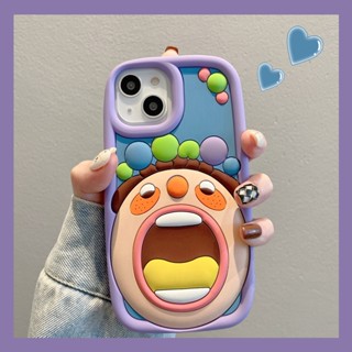 เคสโทรศัพท์มือถือ Big Mouth Apple 14ProMax เคสโทรศัพท์ 131 ซิลิโคน iPhone1112Pro การ์ตูน 67Plus/xsmax