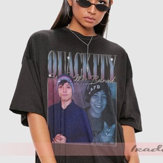 เสื้อยืด พิมพ์ลาย Quackity my beloved สไตล์ย้อนยุค สําหรับผู้ชาย