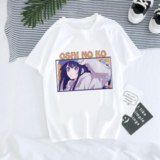 เสื้อยืด พิมพ์ลายการ์ตูนอนิเมะ Oshi No Ko Harajuku Ullzang Ai Ruby Akane Aquamarine สไตล์ฮิปฮอป แฟชั่นฤดูร้อน สําหรับผู้หญิง