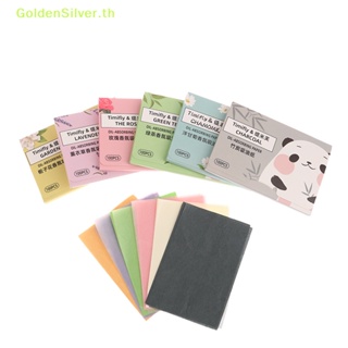 Goldensilver แผ่นกระดาษเช็ดทําความสะอาดผิวหน้า ควบคุมความมัน 100 ชิ้น TH