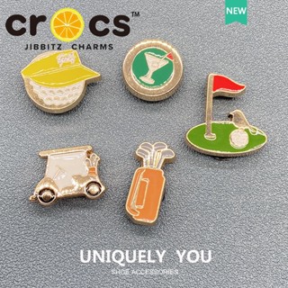 Jibbitz crocs charms หัวเข็มขัดโลหะ อุปกรณ์เสริมรองเท้ากอล์ฟ DIY