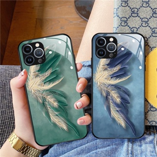 Dmy เคสกระจกนิรภัย สําหรับ iphone 14 pro max 11 12 mini 13 pro 8 plus 7 6s 6 plus X XR XS max