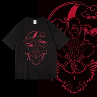 เสื้ออนิเมะ Naruto Itachi ลายการ์ตูน สกรีนลายสวยงาม เสื้อยืด แขนสั้นคอกลม ใส่ได้ทั้งชายหญิง เสื้อผ้าแฟชั่น พร้อมส่ง