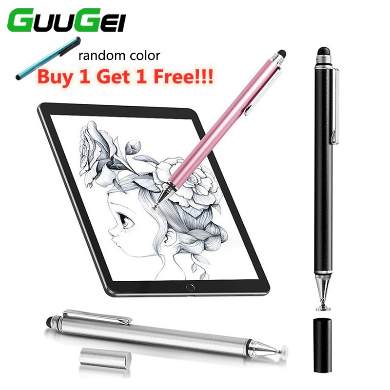 [ซื้อ 1 แถม 1] Guugei 2 In 1 ปากกาสไตลัส หน้าจอสัมผัส สําหรับโทรศัพท์มือถือ แท็บเล็ต