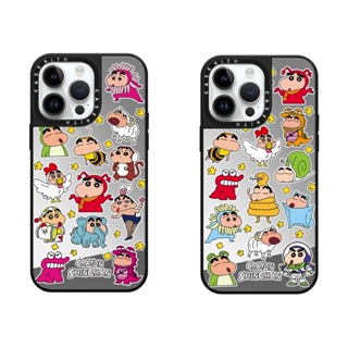 เคสป้องกันโทรศัพท์มือถือ แบบแข็ง ลายการ์ตูนชินจัง สําหรับ iPhone 14 13 12 11 Pro Max Plus