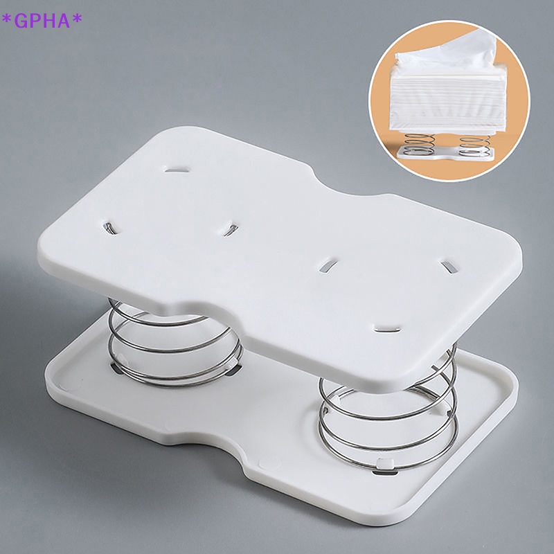 Gpha> ใหม่ กล่องทิชชู่ แบบสปริง ยกอัตโนมัติ สร้างสรรค์ สําหรับรถยนต์