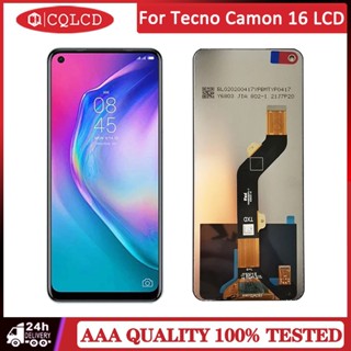 อะไหล่หน้าจอสัมผัสดิจิทัล LCD แบบเปลี่ยน สําหรับ Infinix Tecno Camon 16 LCD Spark 6 Hot 10 Note 8i CE7 KE7