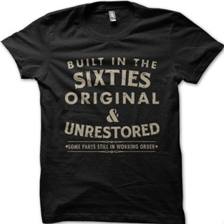 ขายดี เสื้อยืด พิมพ์ลาย Built In The Sixties Birthday Biker 1960S สําหรับรถจักรยานยนต์ 844549