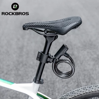 【TH Delivery】ROCKBROS เหล็กป้องกันการโจรกรรมสายเคเบิลจักรยานล็อคสายกุญแจล็อค MTB จักรยานถนนรถจักรยานยนต์ความปลอดภัยล็อคอุปกรณ์ขี่