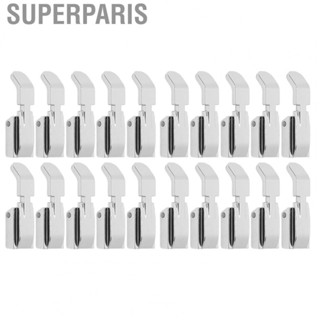 Superparis 20pcs Presser Foot Stainless Steel Small Zipper Foot For Home Sewing