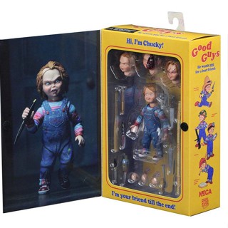 Neca โมเดลตุ๊กตาฟิกเกอร์ Chucky cult Chucky cult Deluxe Edition Horror Ghost CAZN